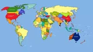 Kolay Dunya Haritasi Cizimi Cizim Harita Dunya