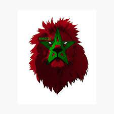 Die fünf größten länder pro kontinent. Marokko Lowe Nationalflagge Poster Von Domestic8edape Redbubble