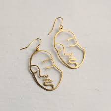 Face Earrings Abstract Earrings Picasso Earrings Girlfriend Etsy In 2020 Abstract Earrings Face Earrings Art Earrings