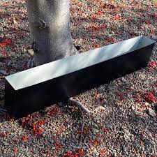 Trough planters are rectangular in shape and are perfect for bordering your garden or just adding a visual effect. Long Deep Black Metal Handmade Trough Planter With Rubber Trim 99cm L 19cm H 10cm D
