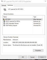 Update hp laserjet pro m12a driver for operating system windows, mac. Laserjet Pro M12a Problem Hp Support Community 7891020