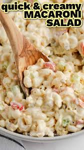 16 oz box of noodles, as needed diced up meat (ham, bologna), 1/2 chopped up onion, as needed small block of cheese diced up, 1 bottle salad dressing (any kind of salad dressing you like), as needed dan of oil. Classic Macaroni Salad Quick And Creamy Spend With Pennies