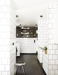 Make your white subway tiles really pop by using a darker color grout, or get even more dramatic by adding a. Square Tiles Dark Grout Door Sixteen White Square Tiles White Tiles Black Grout Bathroom Decor