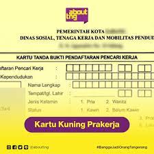 Check spelling or type a new query. About Tangerang Apa Sih Kartu Kuning Disebut Juga Dengan Ak 1 Atau Kartu Tanda Pencari Kerja Banyak Orang Mengira Kartu Ini Hanya Dibutuhkan Ketika Ingin Mendaftar Menjadi Calon Pegawai Negeri Padahal Fungsinya
