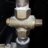 If it is a commercial range in a dwelling it requires and ansul system just like a restaurant with an auotmatic gas shut off being part of that system. 1