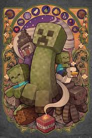Minecraft Creeper Nouveau Game Poster En 2020 Creeper De Minecraft Posters De Minecraft Fondos De Minecraft