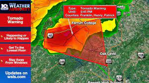 There is imminent danger to life and property. Tornado Warning Expired For Parts Of Franklin Henry Patrick Counties