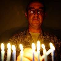 Rabbi Hosts Hanukah Services at Joint Base Balad