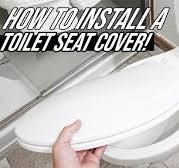 DIY How To Install & Replace A Toilet Seat Lid & Cover For Beginners!
