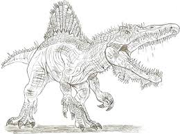Download free jurassic park coloring pages t rex spinosaurus picture. Spinosaurus Realistic Indominus Rex Coloring Page Novocom Top