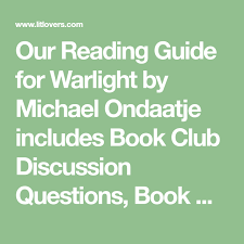 Want to see these questions in action, and join a fun monthly online book club (no awkward silences, promise!)? Our Reading Guide For Warlight By Michael Ondaatje Includes Book Club Discussion Questions Book Reviews Plot This Or That Questions Book Club Furiously Happy