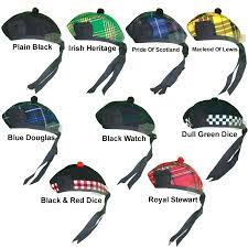 Scottish Traditional Blended Glengarry Hat Upto Nine Designs Glengarry Hats Ebay European Outfit Hats Tartan Kilt