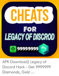 Ffb.toall.pro free fire diamond no verification. Cheats For Legacy Of Discrod Apk Download Legacy Of Discord Hack Get 9999999 Diamonds Gold Legacy Meme On Me Me