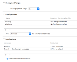 Changing The Development Language In Xcode Stack Overflow
