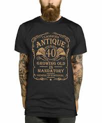 Check out our 40th birthday gift for man selection for the very best in unique or custom, handmade pieces from our shops. 40th Birthday T Shirt Gift Idea For Men Funny Present Vintage 40 Year Old Man Ebay