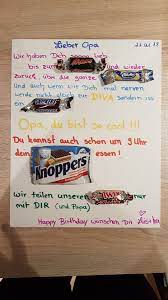 Möchte man als enkel seinem opa ein geschenk zum geburtstag machen, ist manchmal gar nicht so einfach. Opa S Geburtstag Opa Geburtstag Opa Geburtstagskarten 70 Geburtstag Geschenk