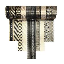 You can also use these crafting tapes to decorate coasters, candle holders, notebooks and other accessories. Viviquen Gold Washi Tape Set 15mm Foil Skinny Masking Tape Decorative Pack For Diy Scrapbooking Crafts Gift Wrapping Holiday Decoration Black Basic Pattern 10 Rolls Pricepulse