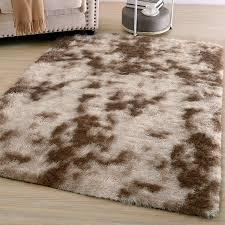 Maybe you would like to learn more about one of these? Amangel Ultra Soft Indoor Area Rug Bedroom Living Room Carpet High Pile Shag Rugs For Home Decor Modern Plush Fluffy Rugs Mats For Men Women 4x5 3 Feet Random Pattern Brown And White