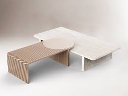 Low Rectangular Travertine Coffee Table Stick Stone By Dooq In 2020 Travertine Coffee Table Coffee Table Rectangular