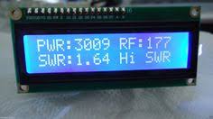 Power readings (forward or reflected). Swr