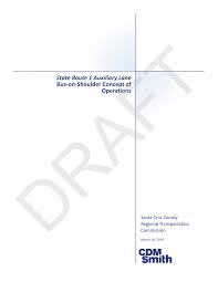 State Route 1 Auxiliary Lane Bus-on-Shoulder Concept of Operations