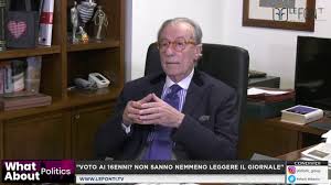(feltri su dino boffo, pensando già a fini). Vittorio Feltri Voto Ai 16enni Ma Se Non Sanno Nemmeno Leggere Il Giornale