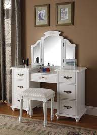 20 best makeup vanities & cases for stylish bedroom. White Finish Vanity Set Bedroom Vanity Set Dressing Table Vanity Vanity Table Set