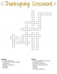 Crossword puzzles can be fun, challenging and educational. Thanksgiving Crossword Puzzle Free Printable For Kids Or Adults