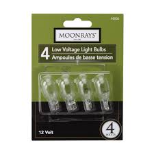 Moonrays 4 Watt Clear Glass T5 Wedge Base Incandescent Replacement Light Bulb 4 Pack 95503 The Home Depot