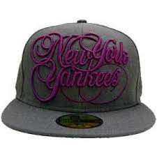 Rakuten New Era Cap Purple Logo Swirlz New York Yankees Gray Purple Hats For Men New Era Cap Yankees Hat