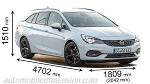 Neuer opel astra kombi 2021 : Abmessungen Der Opel Autos Mit Lange Breite Und Hohe