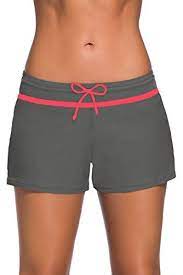 Aleumdr Womens Color Block Wide Waistband Swim Shorts Trunks Tankini Bottoms Boyshort Swimsuit Pantyplus Xl Swim Shorts Women Stylish Tankini Swim Suit Bottoms