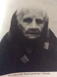 These photographs are of Mrs Nellie o keeffe known as "The lady in the  shawl" and her sister Mrs Grant whose family were well known for selling  fruit