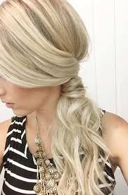 21 Pretty Side Swept Hairstyles For Prom Stayglam Side Ponytail Hairstyles Hair Styles Long Hair Styles