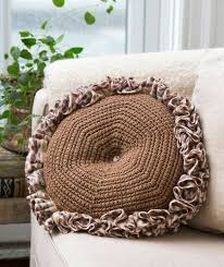 Rumba Pillow Crochet Knit Blanket Red Heart Yarn Crochet Patterns