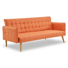 When you buy a latitude run® 75'' square arm sofa bed online from wayfair, we make it as easy as possible for you to find out when your product will be delivered. Valencia Tufted Square Arm Sofa Bed By Sarantino Orange