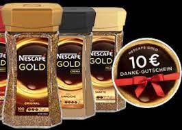 Zusätzlich bietet nescafe eine aktion daß man bei bei kauf von 2x 200g nescafe gold aktionsgläsern eine einkaufsgutschein über 10€ erhält. 10 Gutschein Fur 2 Nescafe Gold Glaser Monsterdealz De