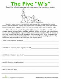 Wh Questions Worksheet Education Com Reading Comprehension Wh Questions Worksheets Reading Comprehension Activities