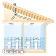 Use An In Line Fan To Vent Two Bathrooms Bathroom Ventilation Bathroom Design Layout Bathroom Vent Fan