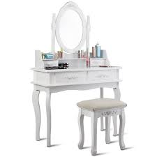 Loughborough Vanity Set With Stool And Mirror In 2020 Vanity Table Set Dressing Table Set Makeup Table Vanity