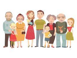 Big Family Mom Dad Kids Grandparents One Big Happy Family Mom Dad Grand Sponsored Advertiseme Family Cartoon Family Picture Cartoon Family Drawing