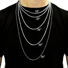 Mens Necklace Size Chart Necklace Size Charts Necklace