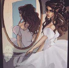 Feyre In Her Monstrocity Of A Wedding Dress A Court Of Mist And Fury Sarah J Mass Sombra E Ossos Personagens De Livros Nevoa