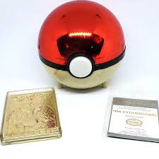 Burger king 1999 pokemon 23k gold plated trading cards blue set of 6 sealed. Pokemon Charizard 23k Gold Card 1999 Burger King Promo Seek And Collect
