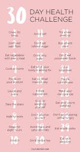 The 30 Day Health Challenge Tantangan 30 Hari Latihan Kebugaran Motivasi