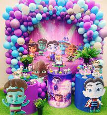 See more party ideas at catchmyparty.com #monsters #monsterparty. Beautiful Super Monster Themed Party Decoration Ideas Facebook