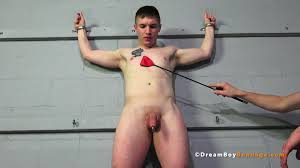 Kinky Bound Boys Gut-Punching Punishment in Dungeon [Video]