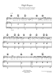 Gebraucht, aber guter zustand privatverkauf, keine garantie. High Hopes Kodaline Klick Auf Die Noten Um Reinzuhoren Noten Gesang Klavier