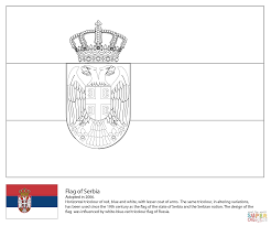 Flag Of Serbia Super Coloring Serbia Flag Flag Flag Coloring Pages