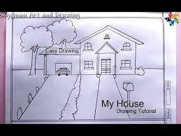 My House Drawing My Village House Art Pencil Drawing Tutorial Youtube In 2020 Pencil Drawing Tutorials Drawing Tutorial House Drawing